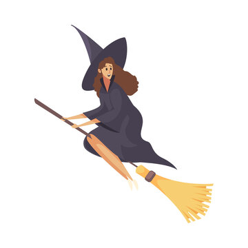 Witch Flat Illustration