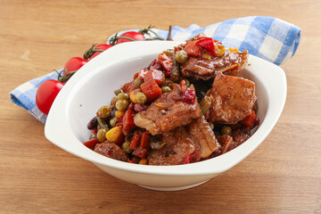 Roasted pork with oyster sauce