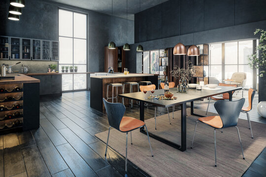Luxury Penthouse Loft Apartment - 3D Visualization