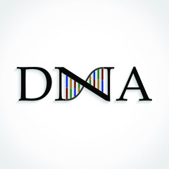 dna stylized color title text