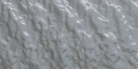 Digital render of patterned flowing wall with smooth and soothing monochromatic pastel colors