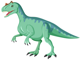 Obraz na płótnie Canvas Allosaurus dinosaur on white background