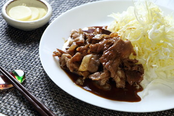 美味しそうな焼肉定食