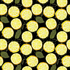 lemonade seamless pattern.