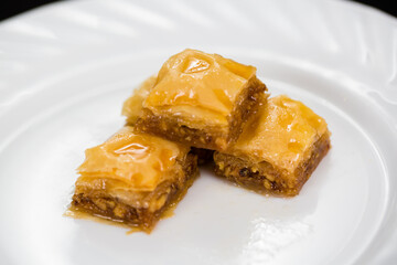 Lebanese sweets, Syrian sweets, oriental sweets, Shami baklava, Lebanese baklava, baklava plate
