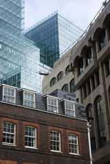 Modern and traditional architecture side by side