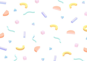 幾何学模様 背景 アイソメ