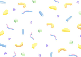 幾何学模様 背景 アイソメ