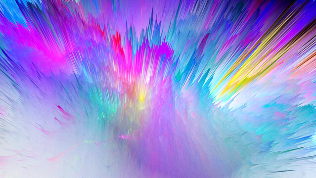 Modern Abstract Background With Colorful Effect, 3D Illustration, Beautiful Wallpaper