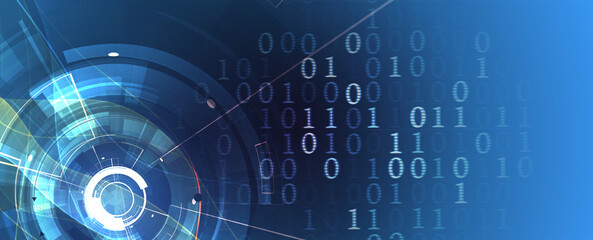 Technology data background, idea of global business solution