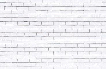 Fototapeta premium White brick wall texture for background wallpaper