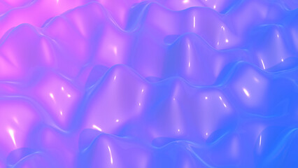 3d abstract liquid background. Colored gradient fluid texture wave surface. Scientific, psychedelic, surreal background