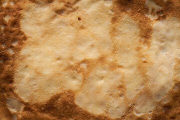 Background from the finished pancake close-up. Fried pancakes. Pancake week