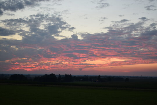 Sonnenuntergang bei Hofhegnenberg