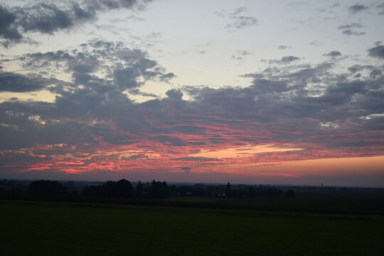 Sonnenuntergang bei Hofhegnenberg