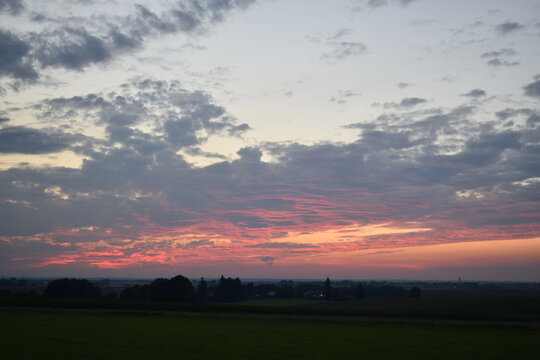 Sonnenuntergang bei Hofhegnenberg