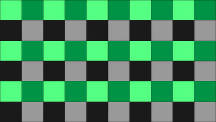 Square Shape Coloring Background Picture (Green)