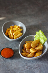 Fried Fries Potato Sauce health