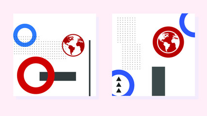 Modern universal social media post template. Web banner, flyer or poster for ads offer sale promotion marketing. Design for travel, business, food menu, fashion, creative digital agency