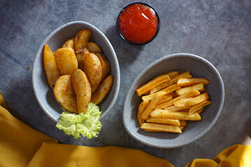Fried Fries potato wedges healthy