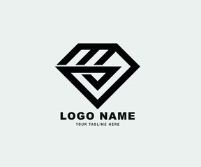 Naklejka premium illustration Vector Logo Design, Diamond, Valerie, House, Property, Suitable For Business, Company, Cryptocurrency, Unique, Letter V