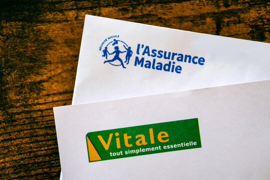 courrier de l'assurance maladie pour l'attribution d'une carte vitale en France