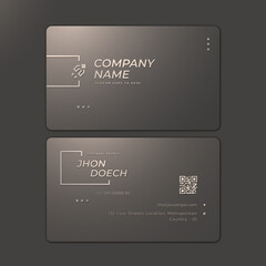 modren beauti dark gold business cards