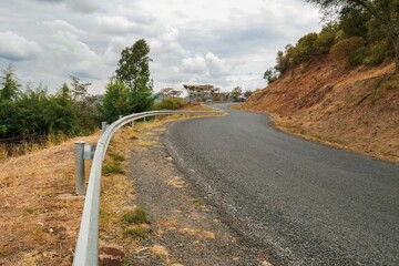 Scenic view of a mountain road in Baringo County, Kenya