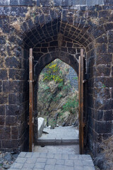 Main Entrance Gate of Fort, Korigad fort, Pune, Maharashtra, India