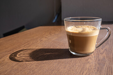 お洒落なミルクコーヒー