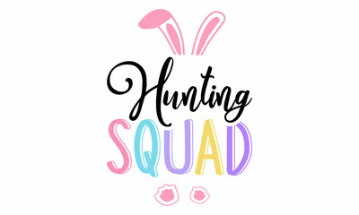 Hunting Squad SVG Craft Design.