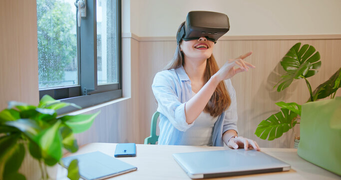 man work by augmented reality