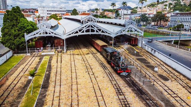 Railroad Station in S&atilde;o Jo&atilde;o del Rei, Minas Gerais, Brazil