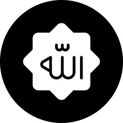 allah glyph icon