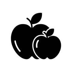 Apple Fruit Icon Logo Design Vector Template Illustration