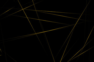 Fototapeta premium Abstract black with gold lines, triangles background modern design. Vector illustration EPS 10.