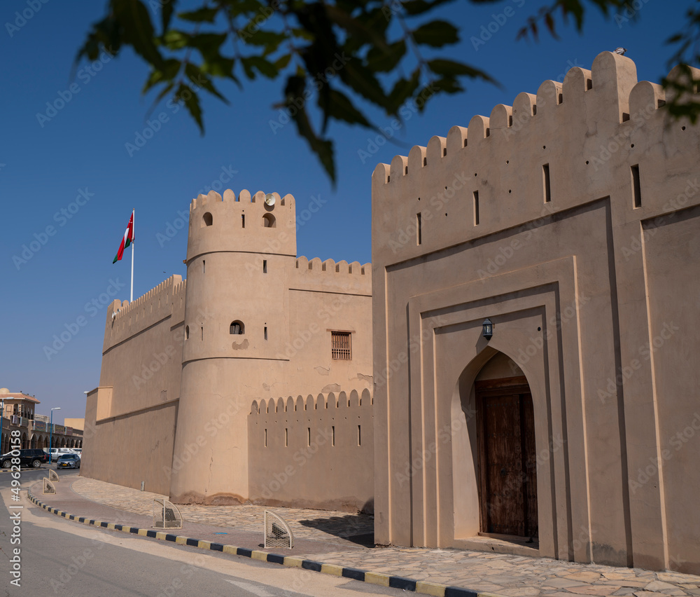 Wall mural ibri castle in oman, historic building