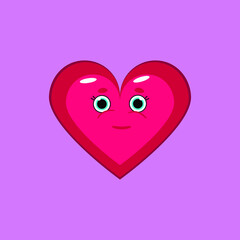 two hearts on a white background