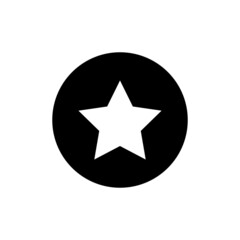 Star icon in black round
