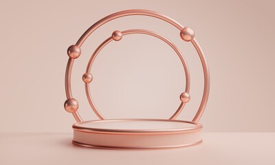 3d rendering illustration of background abstract, podium stage art display wallpaper, product pedestal stand, gaming cyberpunk style