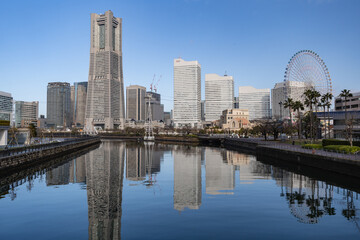 Naklejka premium 神奈川県 横浜市 みなとみらい