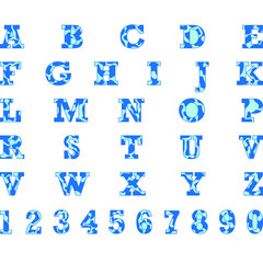 doodle style alphabet
