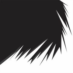 Abstract black and white background with spikes and jagged zigzag line pattern and with some copy space area