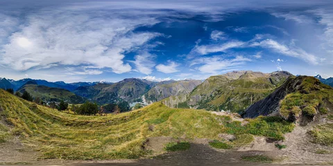 Papier Peint photo Panoramique 360 dagrees vr panorama - Les Deux Alpes - France