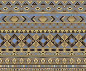 American indian pattern tribal ethnic motifs geometric vector background.