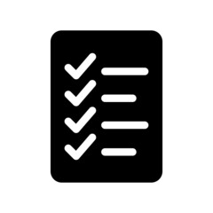 Checklist Icon Vector Symbol Design Illustration