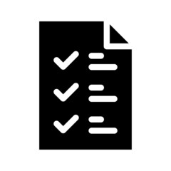 Checklist Icon Vector Symbol Design Illustration