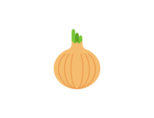 Onion vector flat emoticon. Isolated Onion emoji illustration. Onion icon
