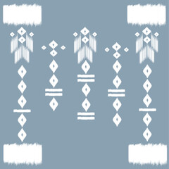 ethnic pattern on indigo background