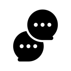 Fototapeta premium Chat Icon Vector Symbol Design Illustration